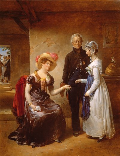 アングレーム公爵夫人の寛大さ、1821 作： Antoinette Cecile Hortense Lescot Haudebourt