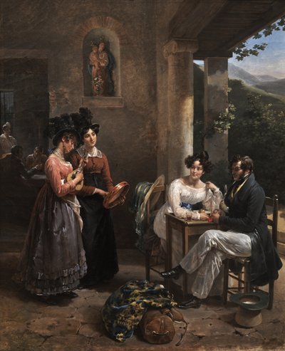 結婚旅行 作： Antoinette Cecile Hortense Lescot Haudebourt
