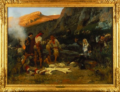 ドンキホーテと山羊飼い、1870 作： Anton Alexander von Werner