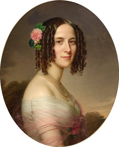 ドイツ語：女性の胸像 作： Anton Einsle