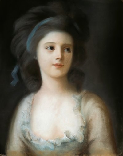 ゾフィアポトカウィット伯爵夫人の肖像1760-1822。 作： Anton Graff