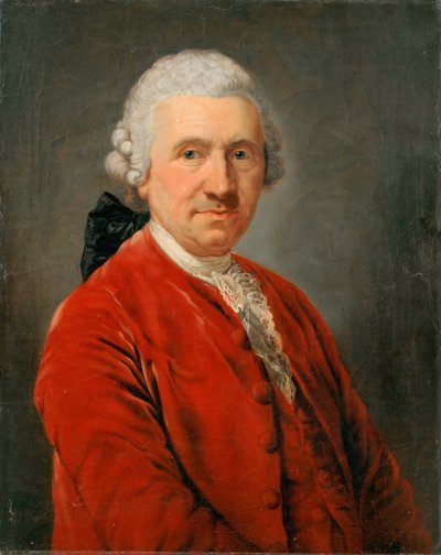 俳優コンラッドエクホフの肖像1720-1778、1774年頃。 作： Anton Graff