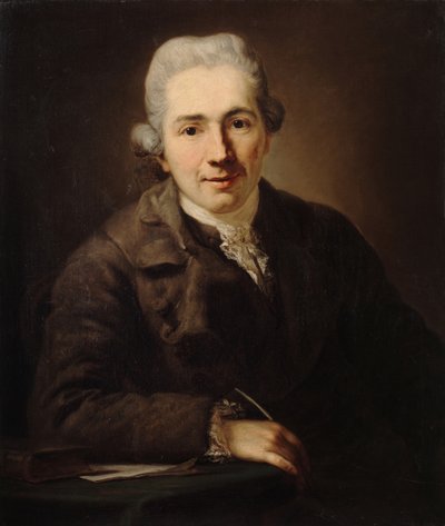 哲学者であり作家であるヨハンヤコブエンゲル1741-1802、1773年。 作： Anton Graff