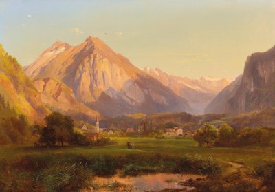 アルプスの風景 作： Anton Hansch