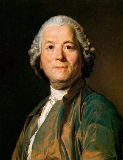 クリストフ・ウィリバルト・グルック (1714-1787)、ドイツの作曲家の肖像。 アントン・ハンスマンの絵画（19世紀） 作： Anton Hansman