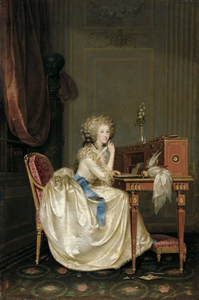 サヴォイのマリールイーズの肖像1749-1792年、ランバル王女 作： Anton Hickel