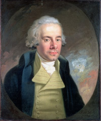 ウィリアム・ウィルバーフォースの肖像 (1759-1833) 作： Anton Hickel