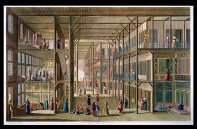 フランソワデニスニー（1732-1817）1811によって彫刻されたコンスタンチノープルの大王のハーレムの内部 作： Anton Ignaz Melling
