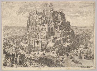 バベルの塔。 作： Anton Joseph von Prenner