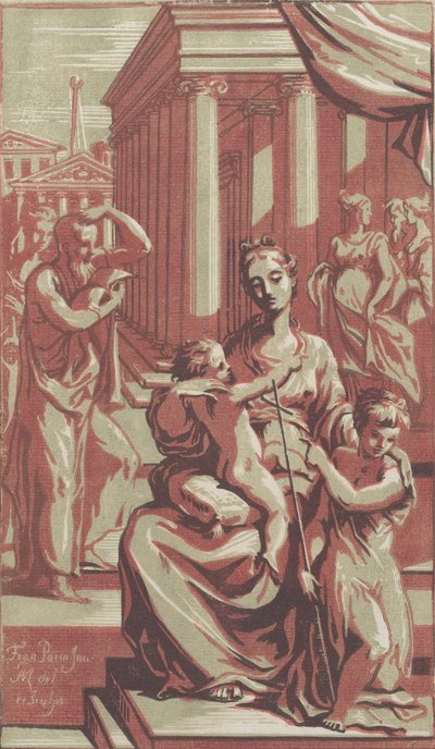 洗礼者聖ヨハネと聖母子、約。 1722年。 作： Anton Maria Zanetti