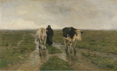 牧草地を変える1880年代。 作： Anton Mauve