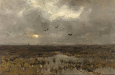 行進。 1885-88年頃 作： Anton Mauve