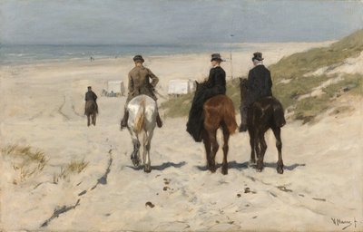 ビーチ沿いの朝のライド Morgenrit langs het ストランド 作： Anton Mauve