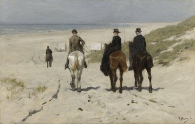 ビーチでのモーニングライド 作： Anton Mauve