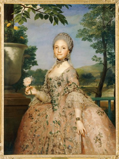 マリールイーズ・ド・パルム、従兄弟の妻... 作： アントン・ラファエル (attr. to) Mengs