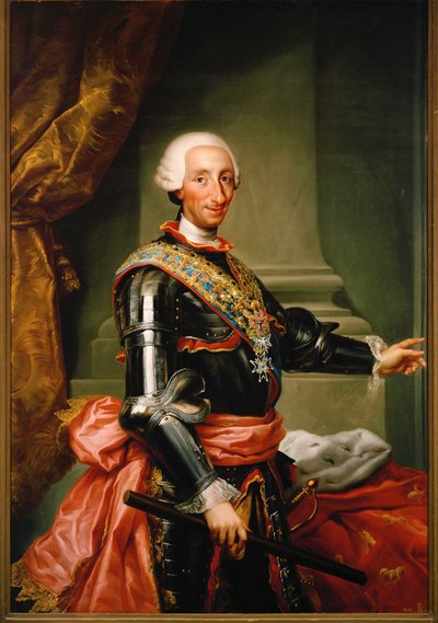 スペイン国王カルロス3世...（キャンバスに描かれた絵） 作： Anton Raphael Mengs