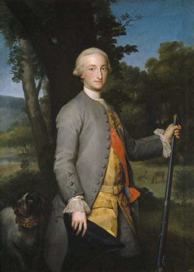 アストゥリアス王子としてのスペインのチャールズ4世、1764-1765年頃 作： Anton Raphael Mengs