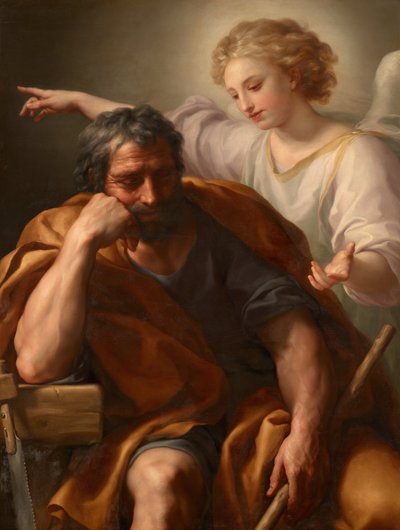 ドイツ語：Traum des Hl.ヨセフ 聖ヨセフの夢 作： Anton Raphael Mengs