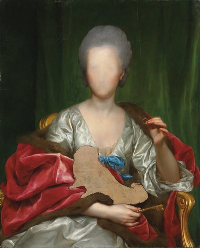 マリアナ・デ・シルバ・イ・サルミエント（パネルに油彩） 作： Anton Raphael Mengs