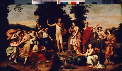 パルナッソス、1750〜60年頃 作： Anton Raphael Mengs
