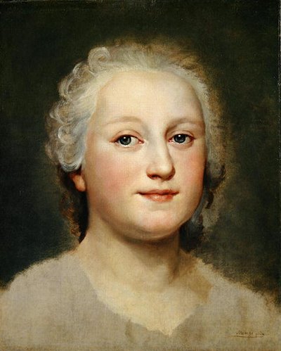 ある女性の肖像習作（油彩・キャンバス・鉛板） 作： Anton Raphael Mengs
