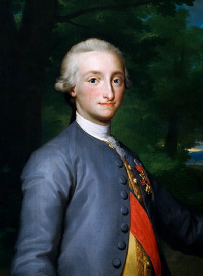 ブルボン家のシャルル4世の肖像」アントン・ラファエル・メングス作、絵画 作： Anton Raphael Mengs