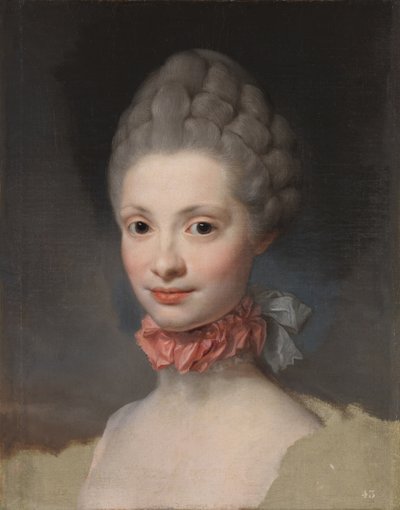 アストゥリアスの王女としてのパルマのマリアルイサの肖像画、1765年 作： Anton Raphael Mengs