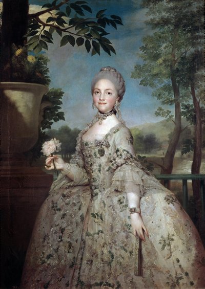 アストゥリアス王女マリー・ルイーズ・オブ・パルマの肖像（油彩・キャンバス 作： Anton Raphael Mengs
