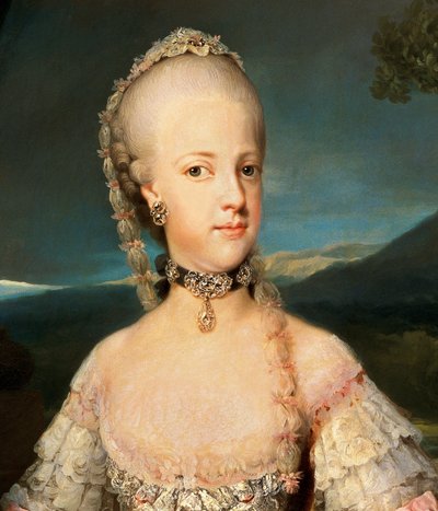 オーストリアのマリア・カロリーナの肖像（マリア・カロリーナ、マリア・カロリーナ 作： Anton Raphael Mengs