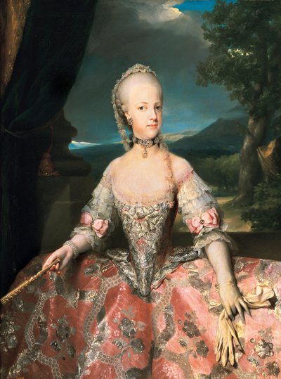 オーストリアのマリア・カロリーナの肖像（マリア・カロリーナ、マリア・カロリーナ 作： Anton Raphael Mengs