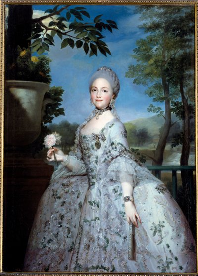 アストゥリアス公女マリー・ルイーズ・ド・パルマ（1751-1819）の肖像 アントン・ラファエル・メングス（1728-1779）（ec.all.）の絵画 18世紀 マドリッド、プラド美術館 作： Anton Raphael Mengs