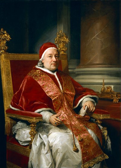 教皇クレメンス13世の肖像 レッツォーニコ、アントン・ラファエル・メングス作 作： Anton Raphael Mengs
