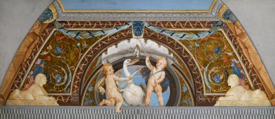 ペリカンを連れたプッティ》アントン・ラファエル・メングス作、細部、ミクストメディア 作： Anton Raphael Mengs