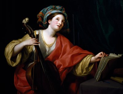アントン・ラファエル・メングス作「聖セシリア 作： Anton Raphael Mengs