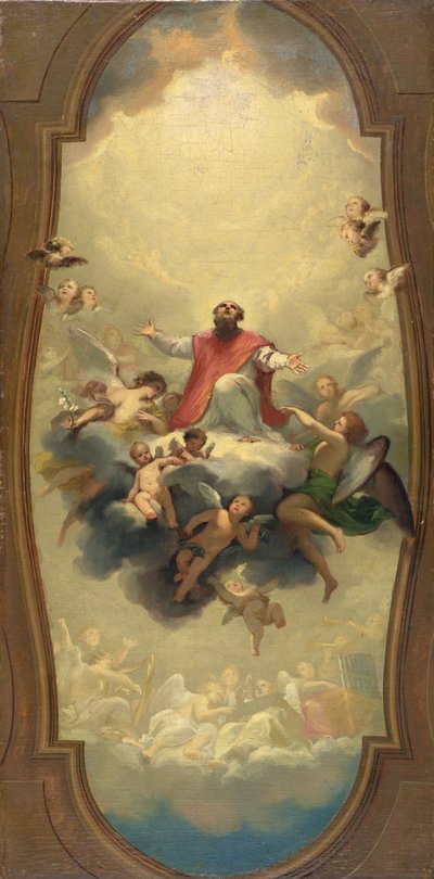 天に運ばれた聖エウセビウス 1757年頃（油彩・カンヴァス） 作： Anton Raphael Mengs