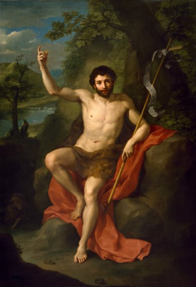 荒野で説教するバプテストの聖ヨハネ 作： Anton Raphael Mengs