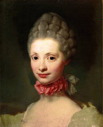 未完成のマリー・ルイーズ・ド・ブルボン＝パルマの肖像（油彩・キャンバス 作： Anton Raphael Mengs