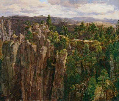 エルベ砂岩山脈で 作： Anton Schiffer