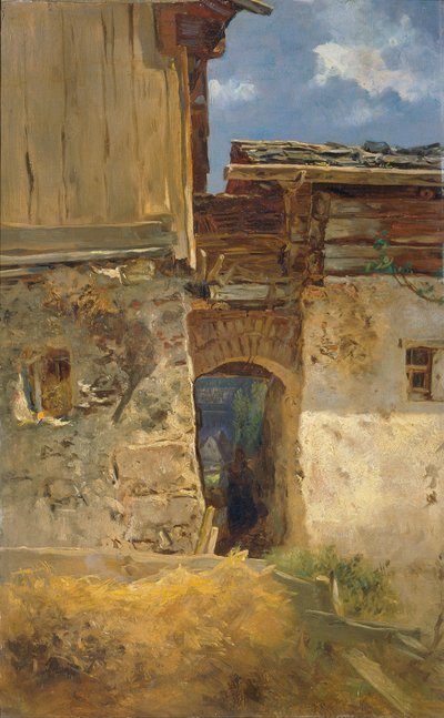 ハルシュタットの路地 作： Anton Schrodl