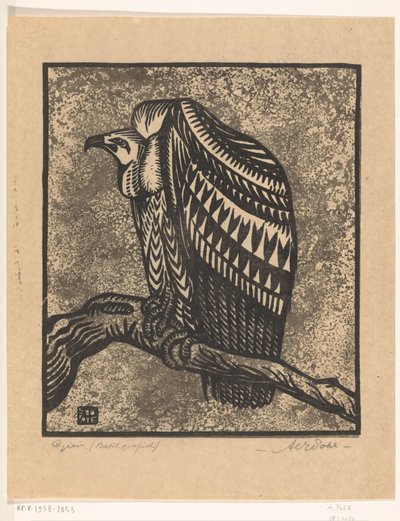 Gier (オブジェクトの元のタイトル) 作： Anton Vincent Emanuel Pohl (signed by artist)