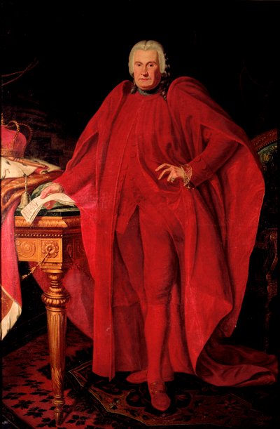 アレラメ・マリア・パラヴィチーノ（1730-1805）の肖像 1789年から1791年までゲネス共和国のドージェ（総督） アントン・フォン・マロン（1733-1808）による絵画 Sun.223x148 cm ゲネス、Collezione principle Domenico Pallavicino 作： Anton von Maron