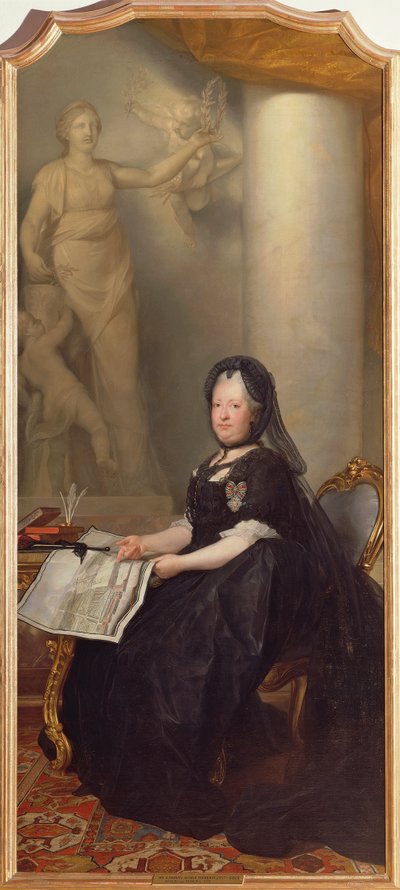 神聖ローマ帝国女帝マリア・テレジアの肖像 作： Anton von Maron