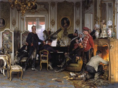 1894年、パリ郊外の軍団地区 作： Anton Alexander von Werner