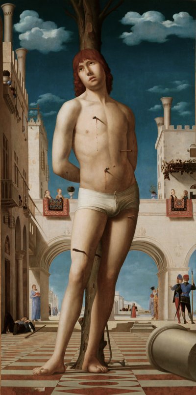 ドイツ語：Hl.セバスチャン 作： Antonello da Messina