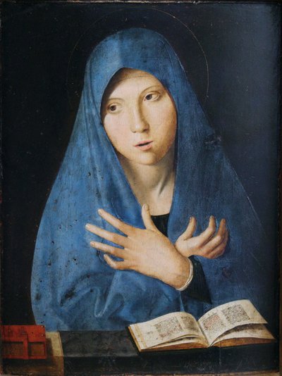 ドイツ語：受胎告知の聖母マリア 作： Antonello da Messina
