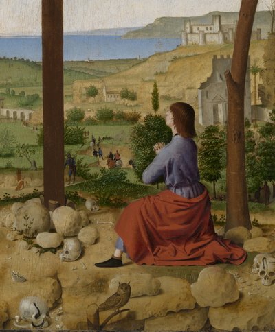 はりつけ、マリアとヨハネス 作： Antonello da Messina