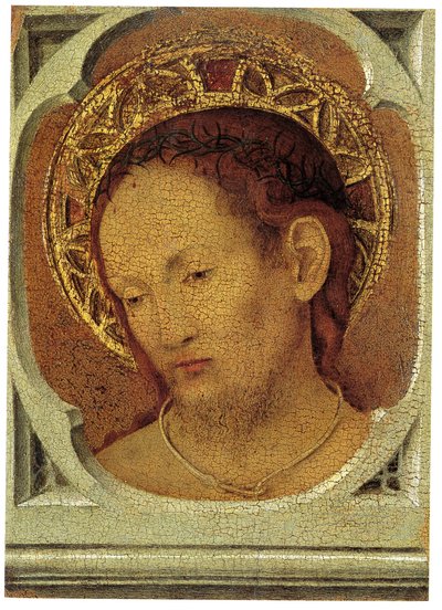 メッシーナ地方美術館、アントネッロ・ダ・メッシーナ、幼子とキリストを憐れむマドンナ 02 作： Antonello da Messina