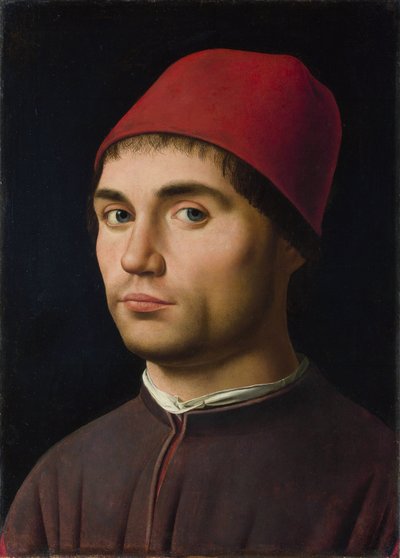 男の肖像 作： Antonello da Messina