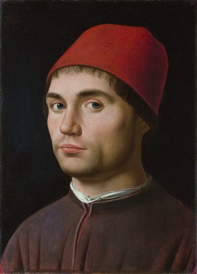 男の肖像 作： Antonello da Messina