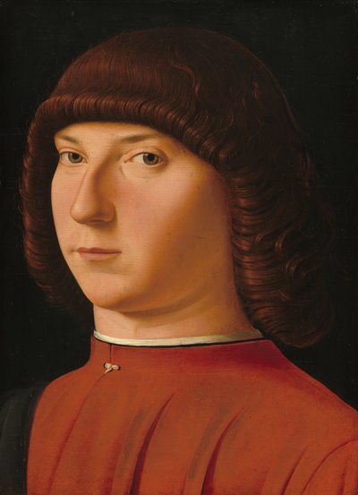 若い男の肖像、c。 14751480。 作： Antonello da Messina